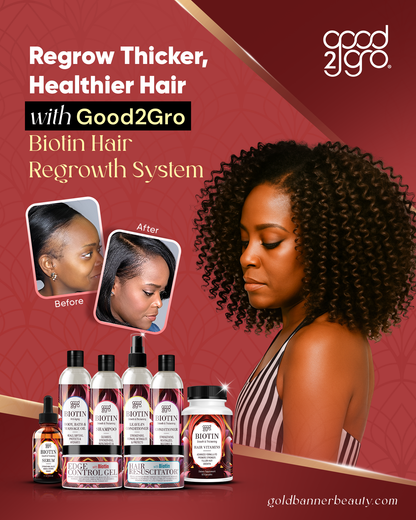 🔥HOT DEAL- GOOD2GRO Biotin Growth & Thickening Leave-In Conditioner - 8oz | Reduce Breakage & Thinning, Detangle, Moisturize, Repair & Protect | Vegan & Cruelty-Free