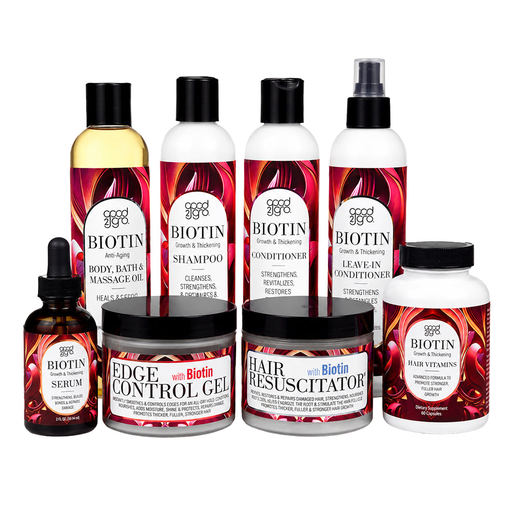 GOOD2GRO Biotin Growth Bundle | Stop Thinning, Breakage & Slow Growth — Complete 8-Product System