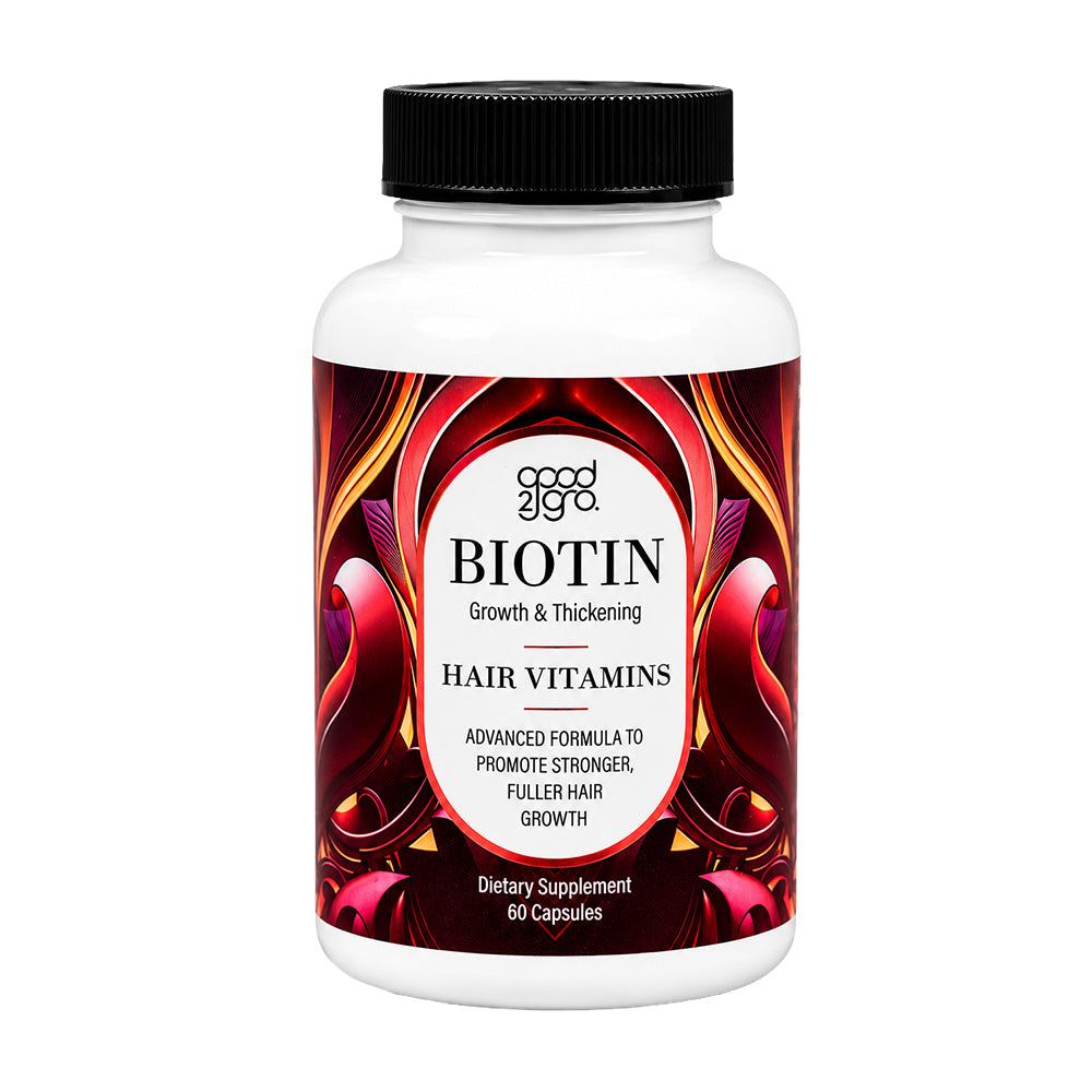 GOOD2GRO Biotin Supplement | Stop Thinning from Within — 10,000 mcg for Thicker Hair Growth