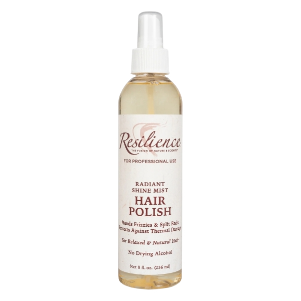 RESILIENCE Hair Polish Heat Protectant Spray, Shine & Frizz Control