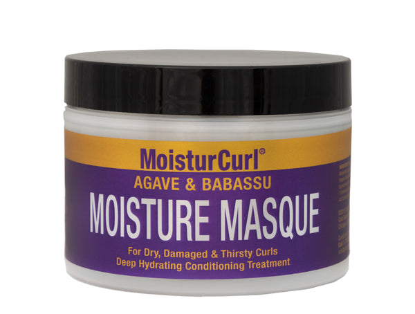 MoisturCurl Moisture Masque, Detangles, Repairs Split-Ends, Revives & Restores,Infused  with Tingling & Penetrating Oils That Improves Thinning & Hair Loss 8oz