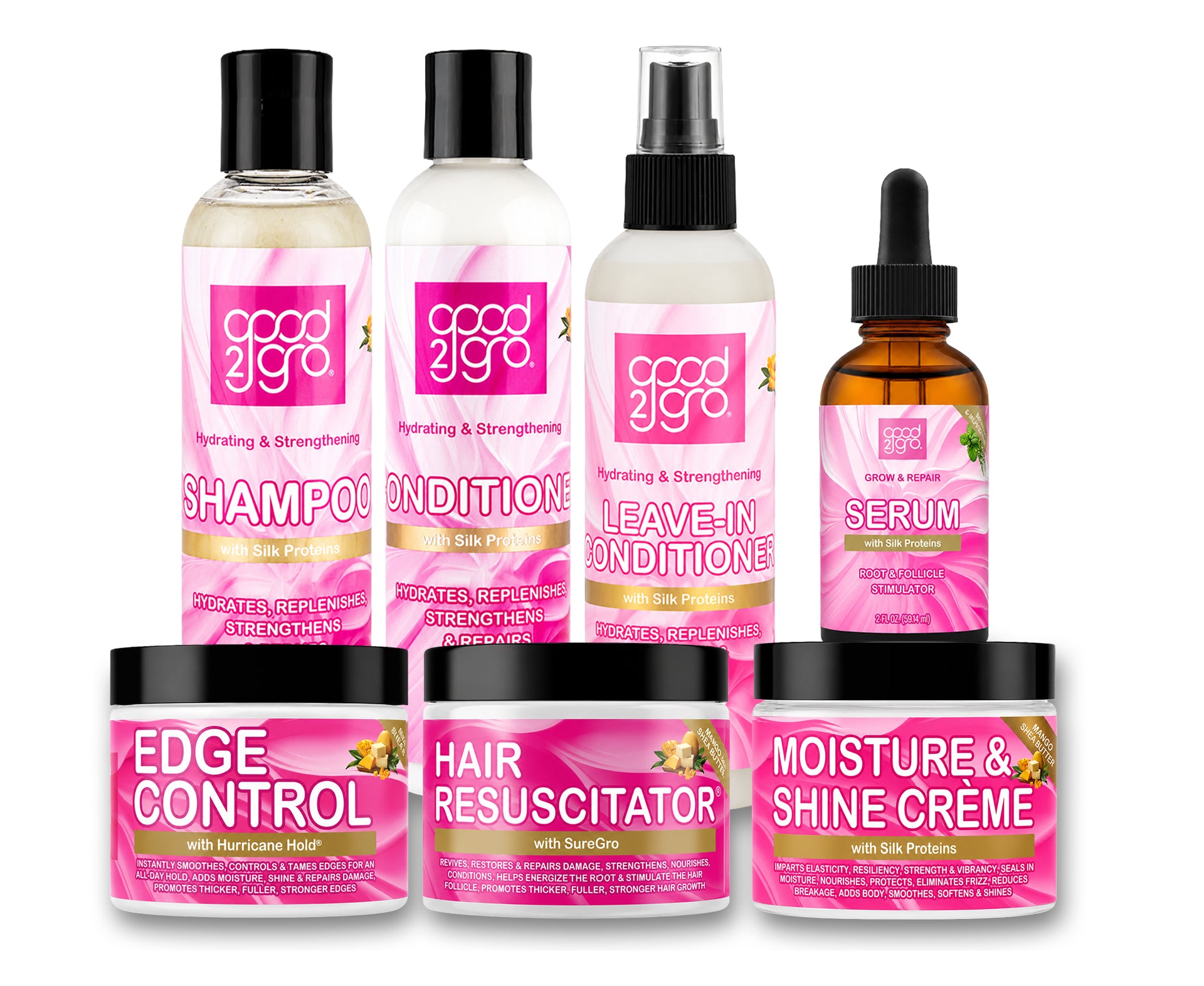 GOOD2GRO Hair Resuscitator & Edge Control Duo | Regrow, Repair & Hold Edges