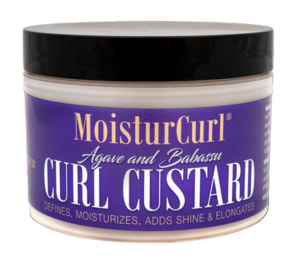 🔥HOT DEAL - MoisturCurl Curl Custard 8oz - Moisturizing, Shine-Enhancing & Curl Defining, Reduces Breakage & Frizz