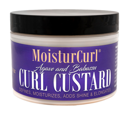 🔥HOT DEAL - MoisturCurl Curl Custard 8oz - Moisturizing, Shine-Enhancing & Curl Defining, Reduces Breakage & Frizz