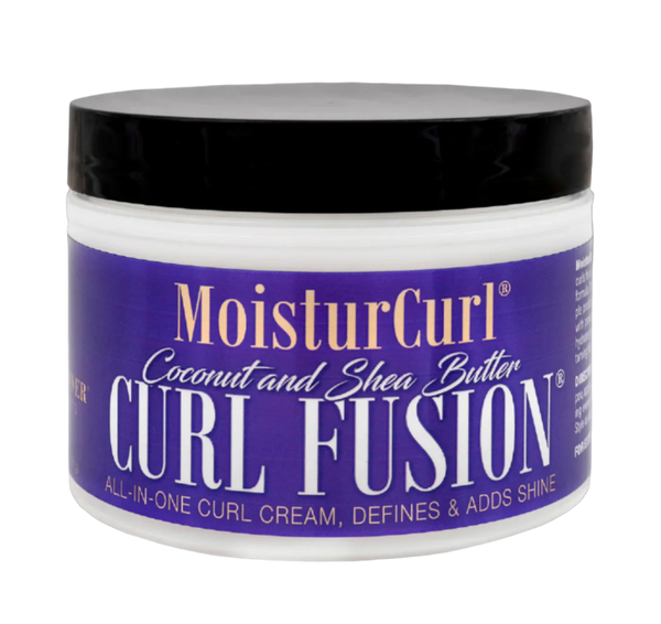 🔥HOT DEAL - MoisturCurl Curl Fusion – All-In-One Curl Creme with Coconut Oil & Shea Butter – Hydrates, Defines, Shapes, Holds and Shines – For All Curl Types – 8oz