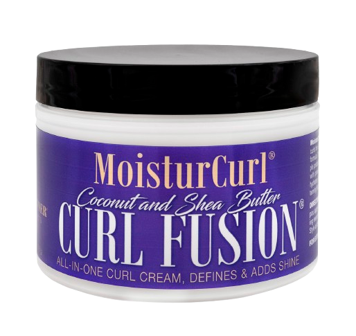 🔥HOT DEAL - MoisturCurl Curl Fusion – All-In-One Curl Creme with Coconut Oil & Shea Butter – Hydrates, Defines, Shapes, Holds and Shines – For All Curl Types – 8oz