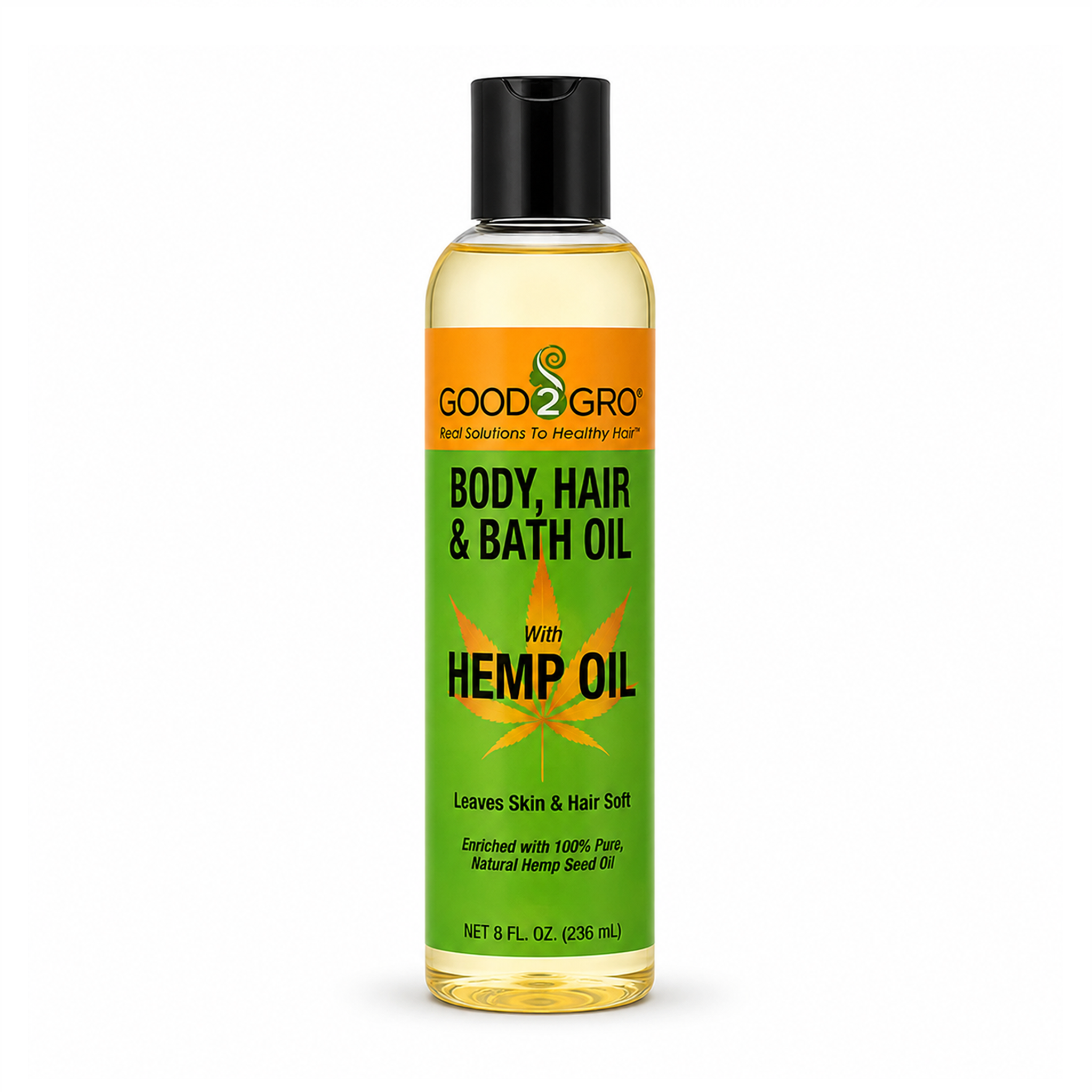 GOOD2GRO 3-in-1 Oil Heals, Softens, Improves Elasticity (Vegan & Cruelty Free) 8oz.