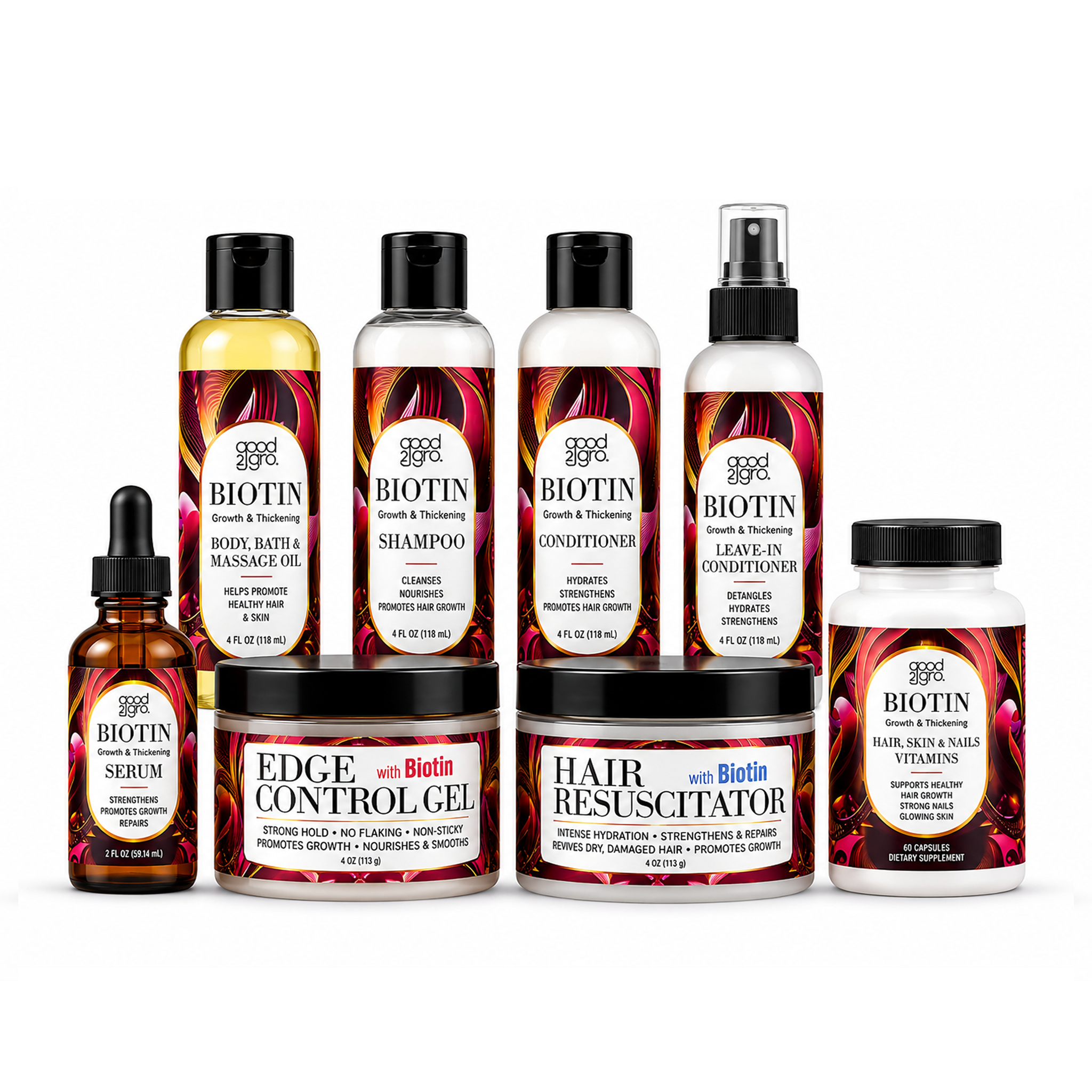 GOOD2GRO Biotin Leave-In Conditioner | Detangle, Reduce Breakage & Strengthen with Biotin & Collagen