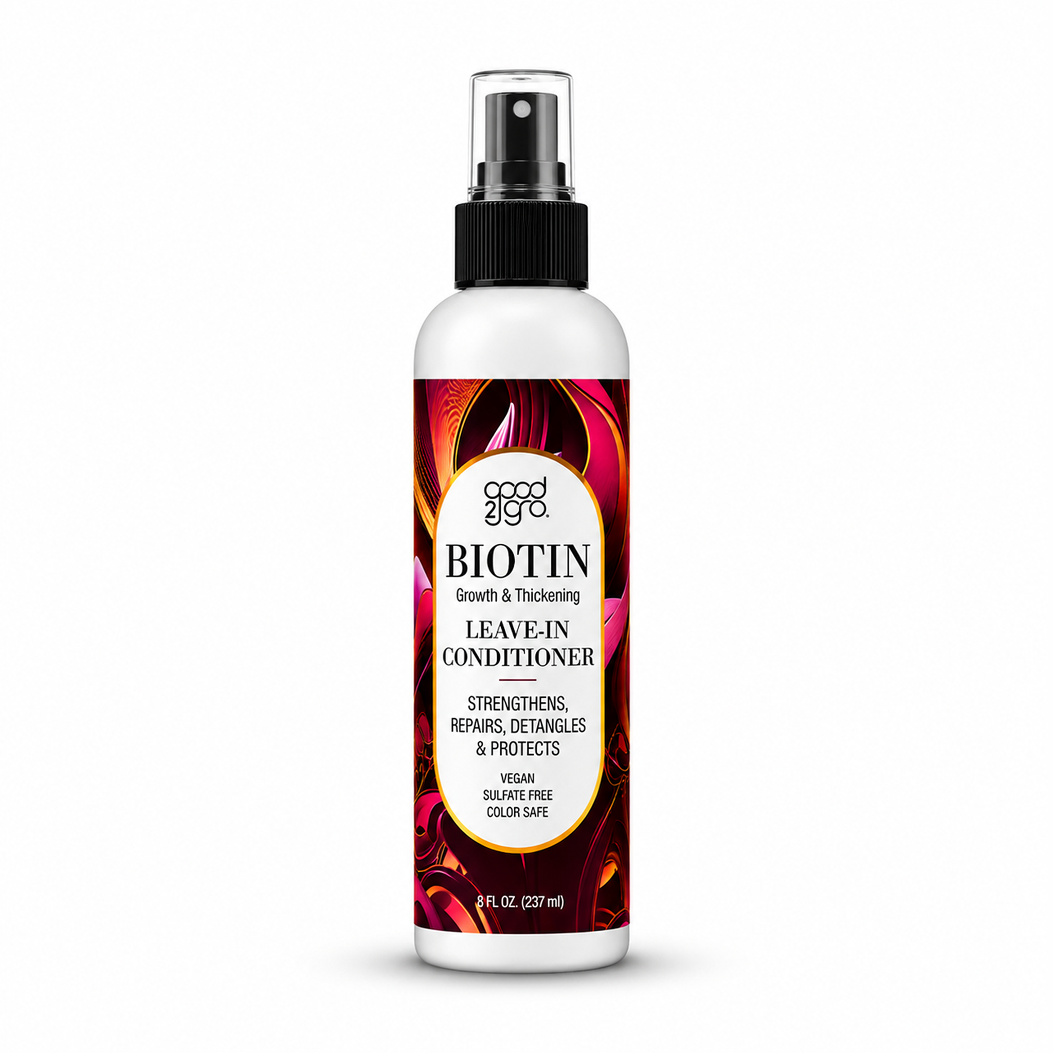 GOOD2GRO Biotin Leave-In Detangle, Reduce Breakage & Protect (Vegan & Cruelty Free) 8oz.