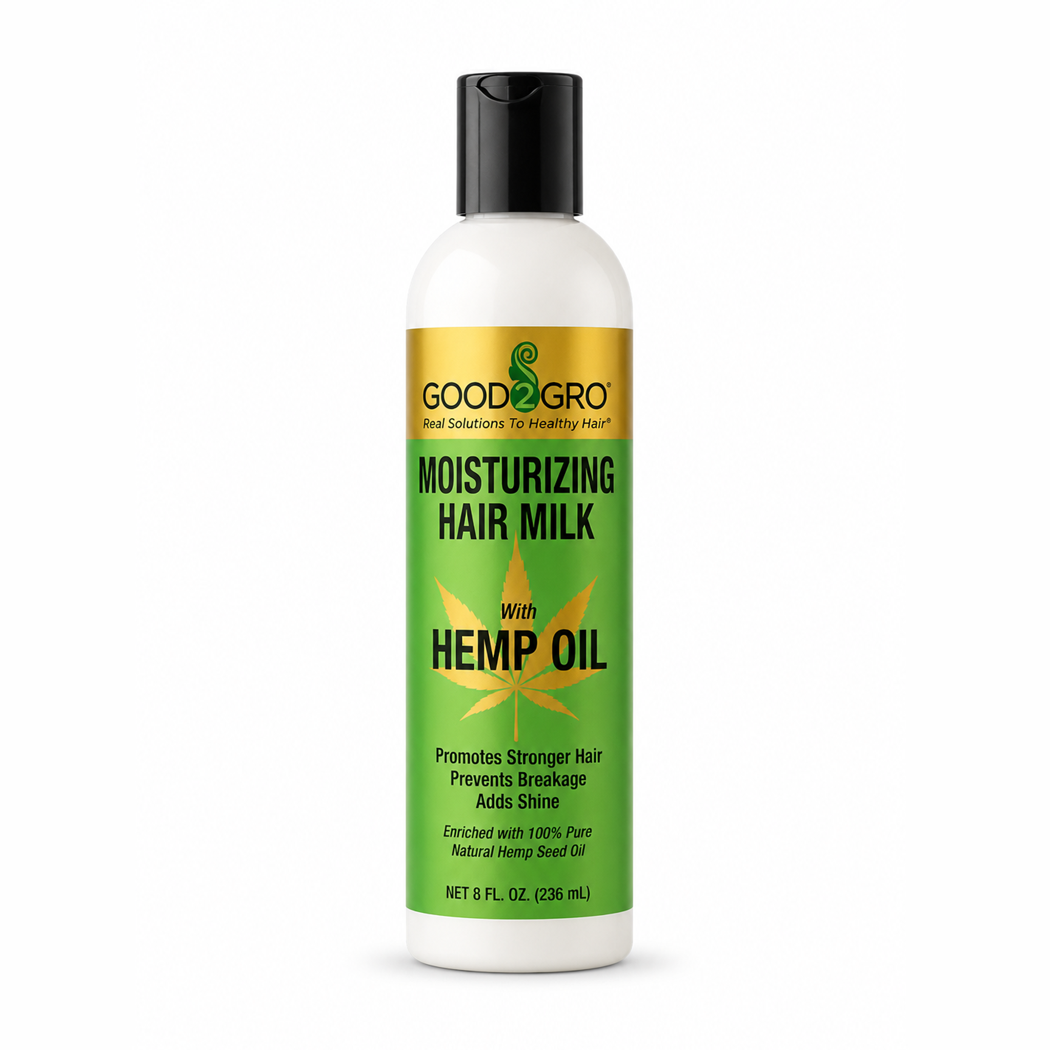 GOOD2GRO Hair Milk Moisturizes, Restores, Strengthens, Reduces Breakage (Vegan & Cruelty Free) 8oz.