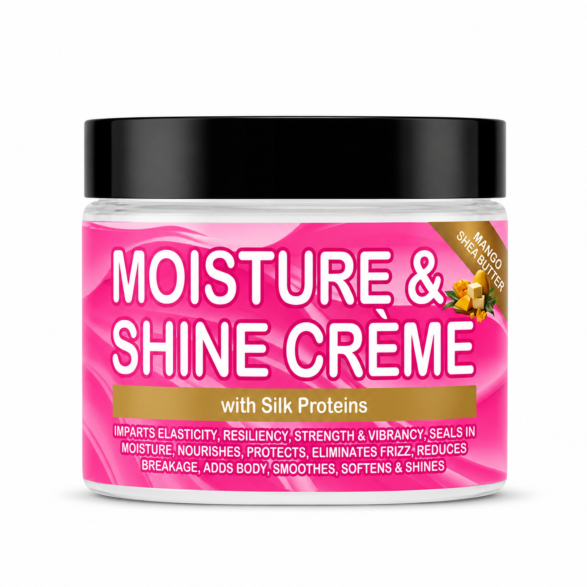 GOOD2GRO Moisture Shine Crème Soften, Add Bounce & Reduce Frizz (Vegan & Cruelty Free) 4oz.