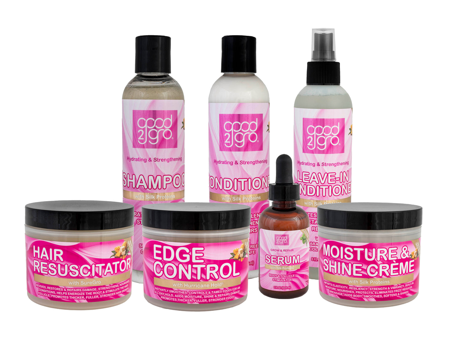 🔥HOT DEAL- GOOD2GRO Moisture & Shine Crème - 4oz | Vegan Formula Softens, Adds Body, Bounce & Shine | Seals Moisture, Protects & Reduces Frizz & Breakage | Cruelty-Free