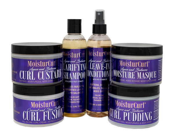 MoisturCurl - Curl Bundle for Wash & Go – Defines Curls, Fights Frizz, Deeply Moisturizes | Vegan Hair Care