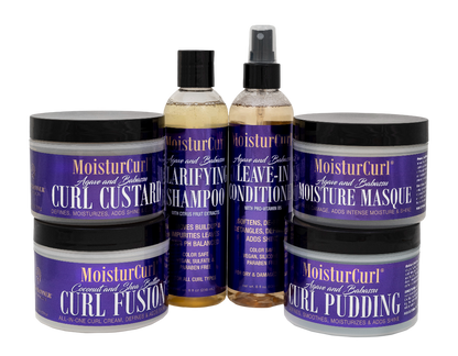 🔥MoisturCurl - Curl Bundle for Wash & Go – Defines Curls, Fights Frizz, Deeply Moisturizes | Vegan Hair Care