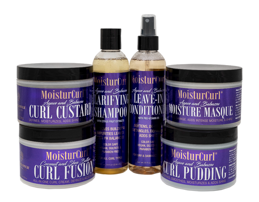 🔥MoisturCurl - Curl Bundle for Wash & Go – Defines Curls, Fights Frizz, Deeply Moisturizes | Vegan Hair Care