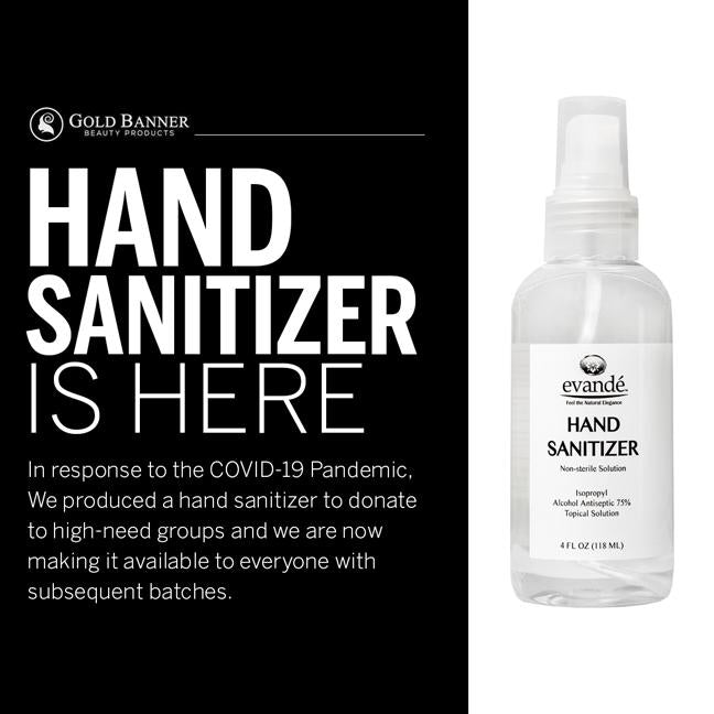 Hand Sanitizer Spray: 75% Alcohol, 4oz, On-the-Go Germ Protection