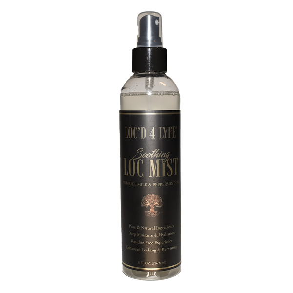 LOC'D 4 LYFE Soothing Loc Mist with Peppermint Oil - Hydrating and Refreshing for Locs, Vegan and Cruelty-Free, 8oz