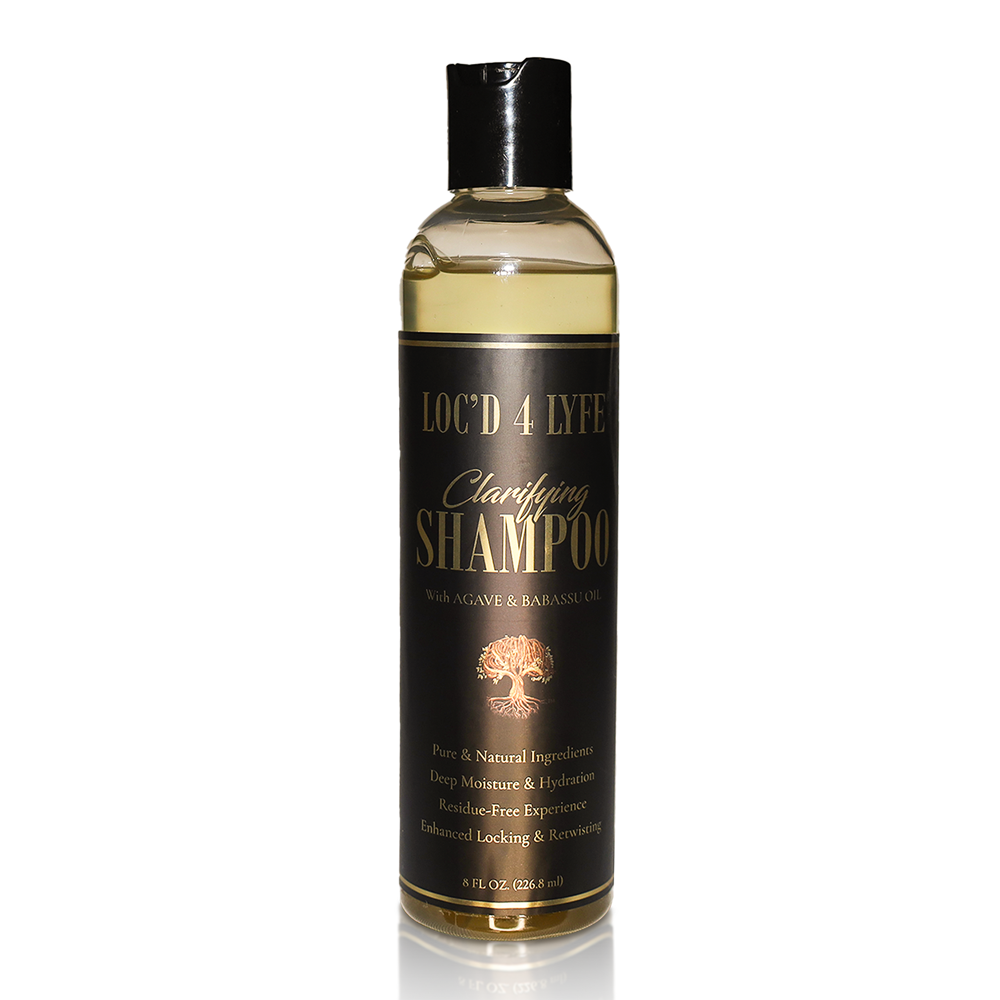 LOC'D 4 LYFE Clarifying Shampoo | Deep Detox & Scalp Reset with Babassu & Agave — 8oz