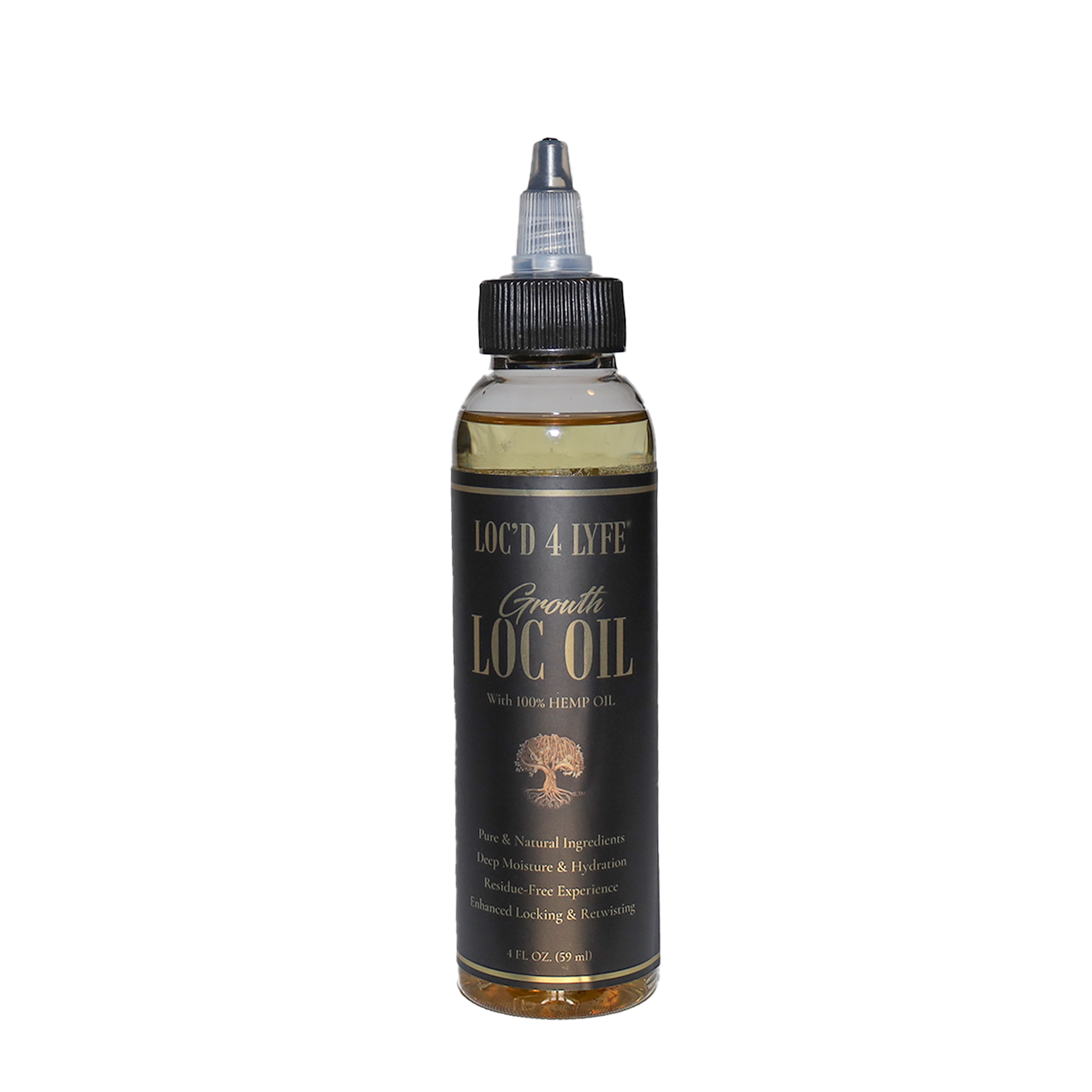 LOC'D 4 LYFE Hemp Seed Loc Oil Nourish & Promote Hair Growth (Vegan)