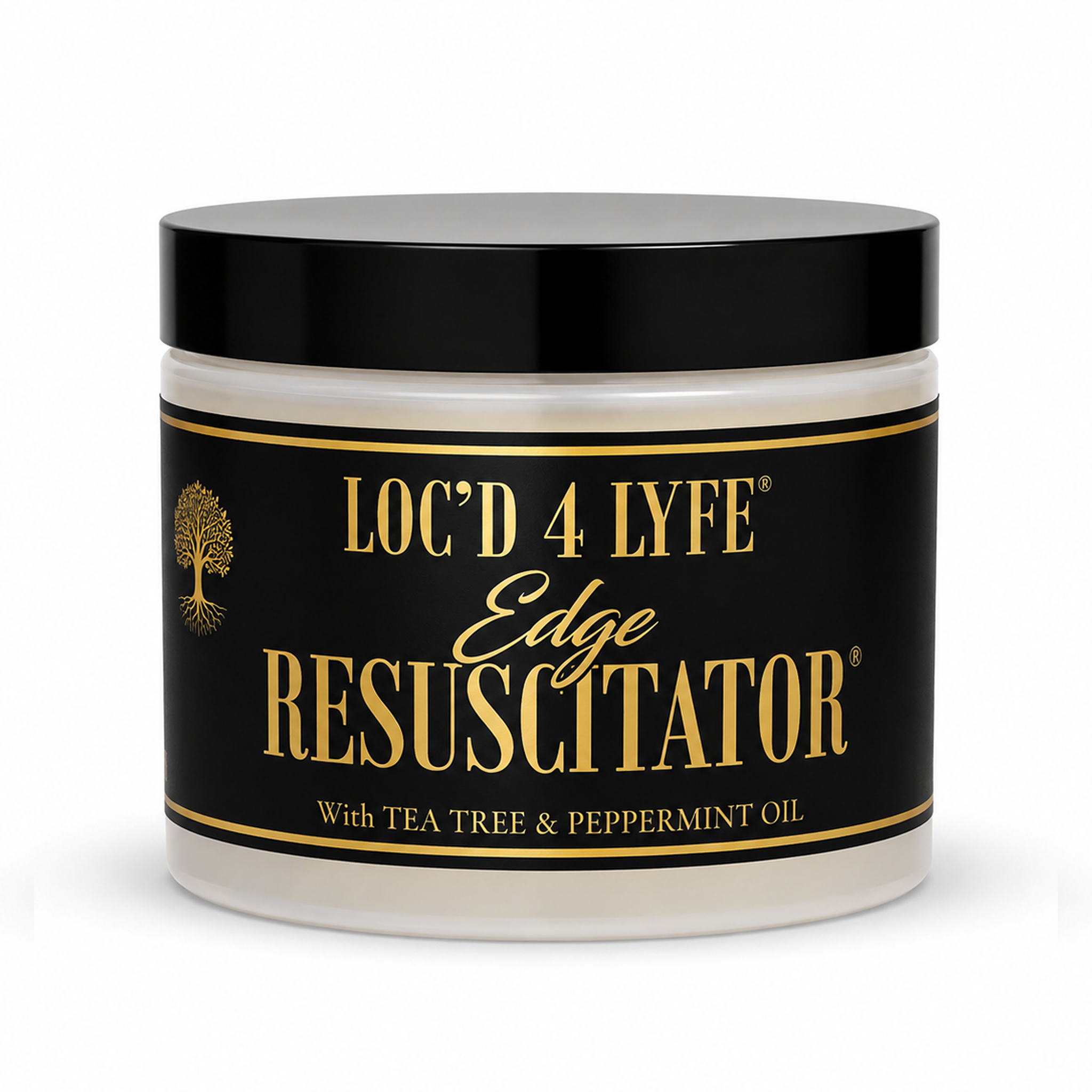 LOC'D 4 LYFE Edge Resuscitator 4oz – Hair Loss Restoration Treatment for Balding & Thinning Edges, Due To Locs, Braids, Buns & Wigs | Strengthens, Revitalizes & Nourishes (Vegan & Cruelty Free)