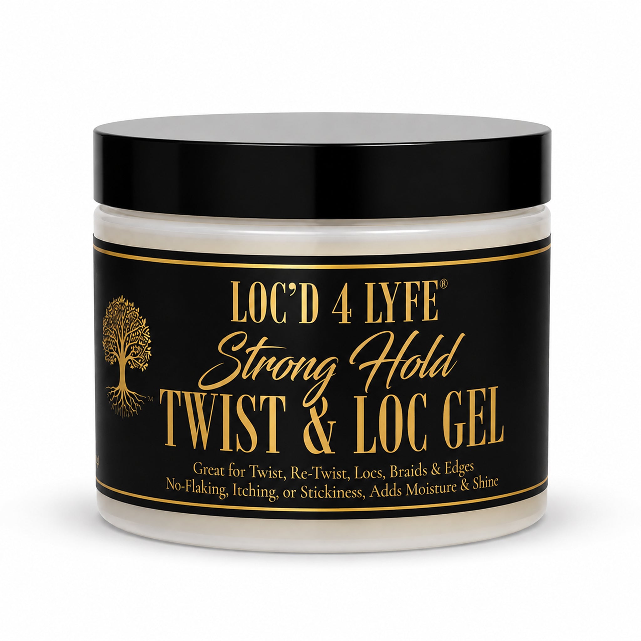 LOC’D 4 LYFE Twist & Loc Gel – 8.5oz | Strong Hold for Twists and Locs, No Buildup or Flaking, For All Hair Types (Vegan & Cruelty Free)