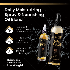 LOC'D 4 LYFE Ultimate Vegan Hair Care Bundle for Locs – Nourishing, Moisturizing & Maintenance Essentials for All Hair Types