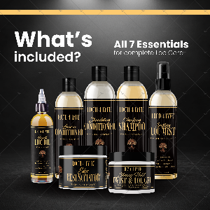 LOC'D 4 LYFE Ultimate Vegan Hair Care Bundle for Locs – Nourishing, Moisturizing & Maintenance Essentials for All Hair Types