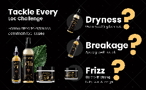 LOC'D 4 LYFE Ultimate Vegan Hair Care Bundle for Locs – Nourishing, Moisturizing & Maintenance Essentials for All Hair Types