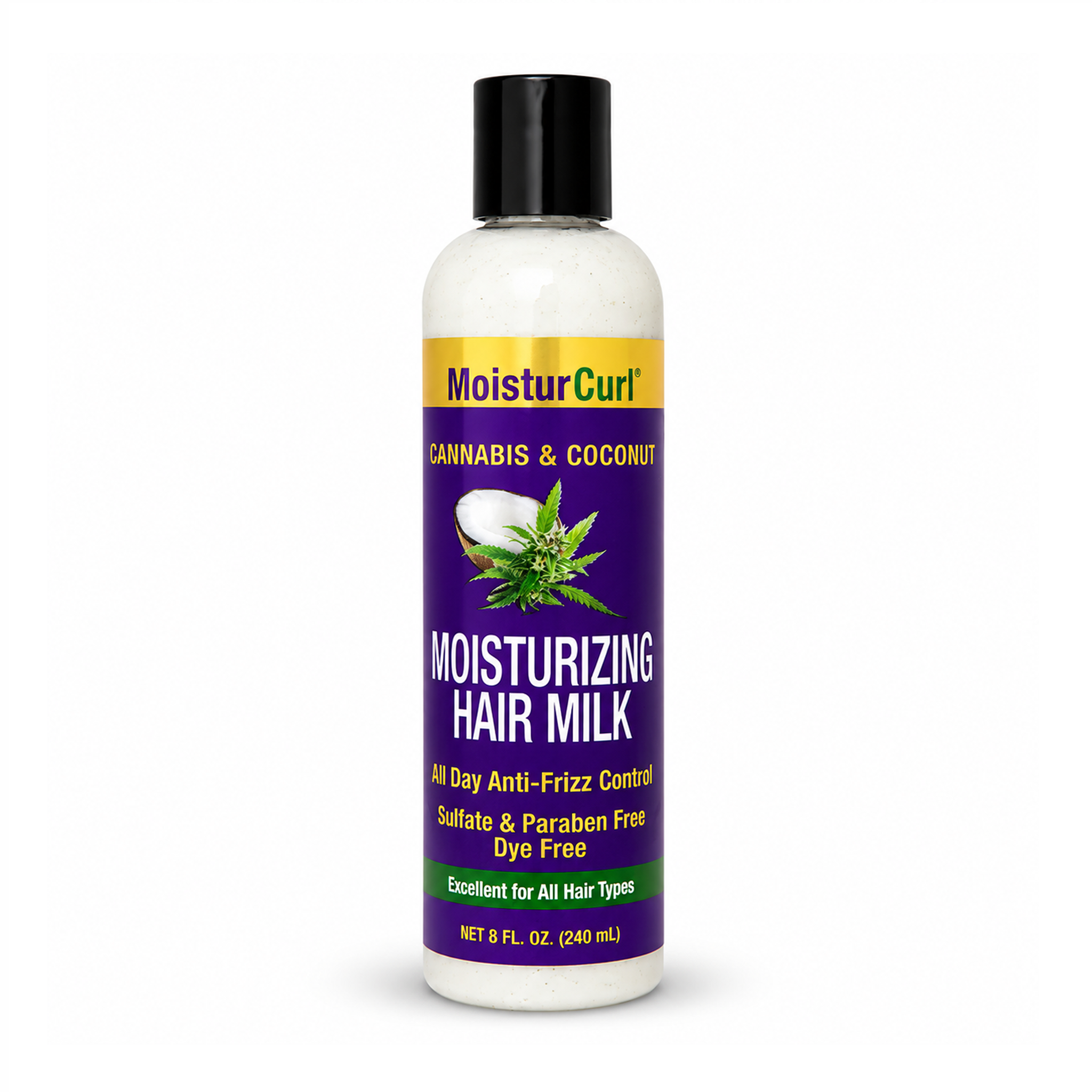 MoisturCurl Hair Milk Hydrate & Condition for Soft, Defined Curls (Vegan & Cruelty Free) 8oz.