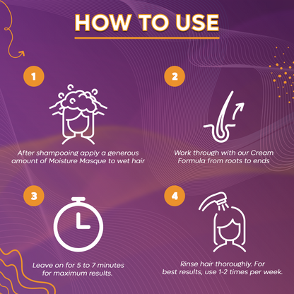 🔥HOT DEAL- MoisturCurl Moisture Masque 8oz - Repair & Restore with Keratin & Tingling Peppermint Oil | Vegan