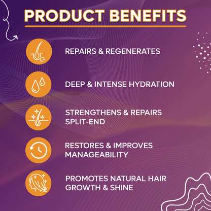 🔥HOT DEAL- MoisturCurl Moisture Masque 8oz - Repair & Restore with Keratin & Tingling Peppermint Oil | Vegan