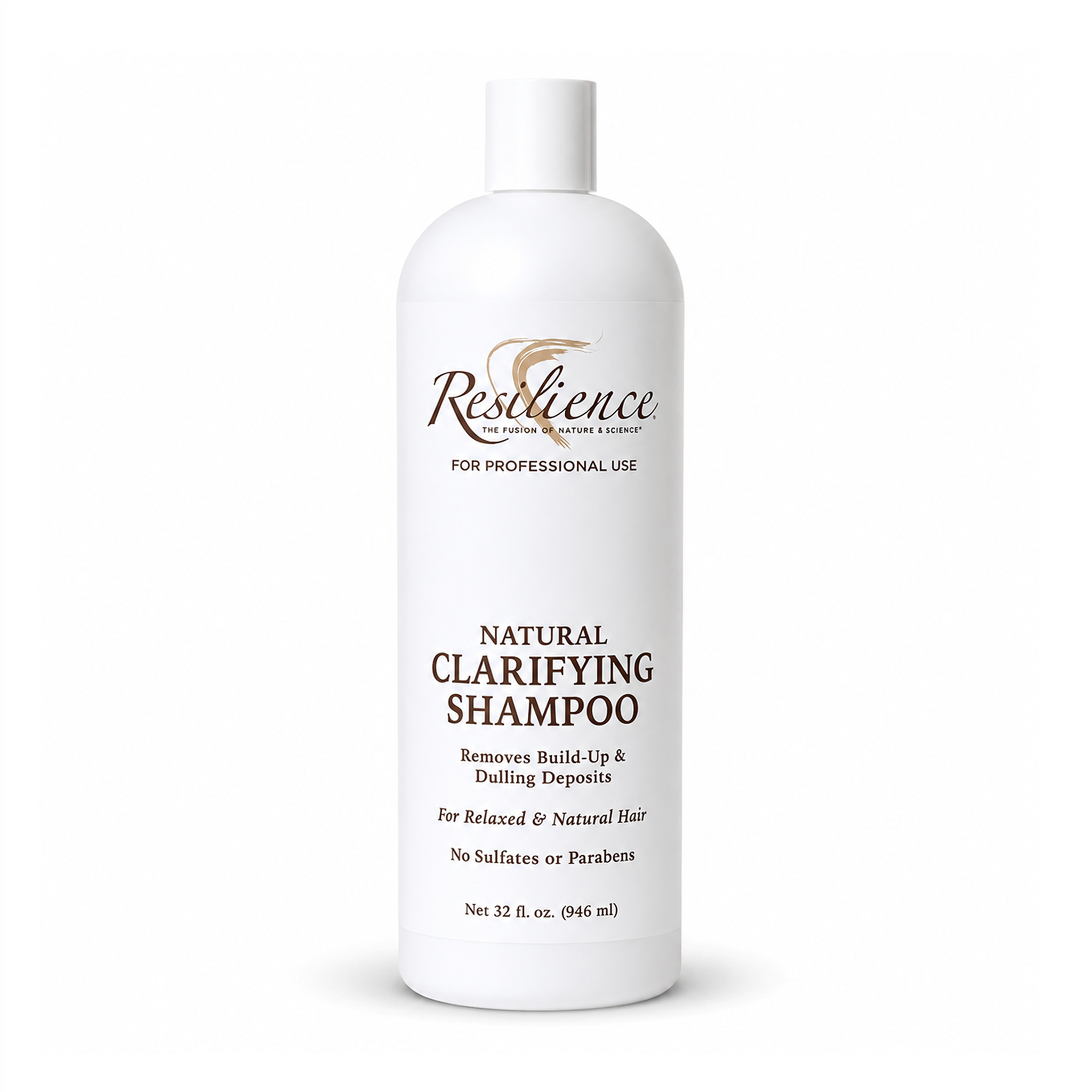 RESILIENCE Clarifying Shampoo Deep Cleanse, Remove Buildup, Add Volume (Vegan & Cruelty Free) 16oz.
