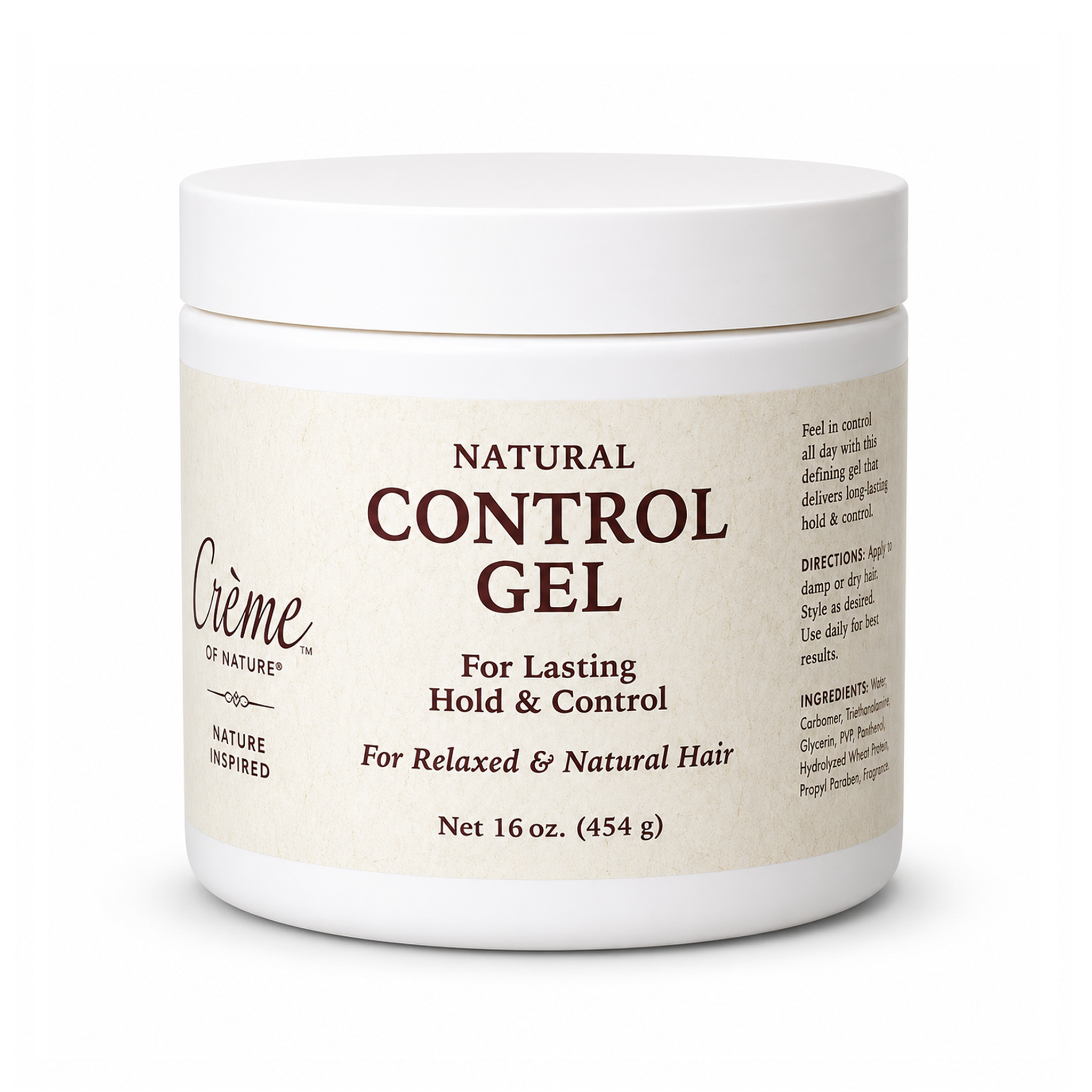 RESILIENCE Control Gel Argan Oil for Lasting Hold - All Hair Types (Vegan & Cruelty Free) 16oz.