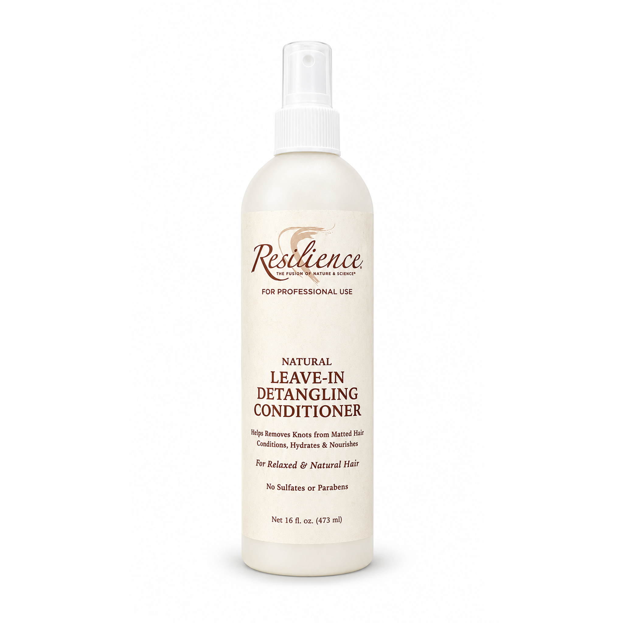 RESILIENCE Leave-In Conditioner Detangler Nourishes, Hydrates, Repairs (Vegan & Cruelty Free) 16oz.