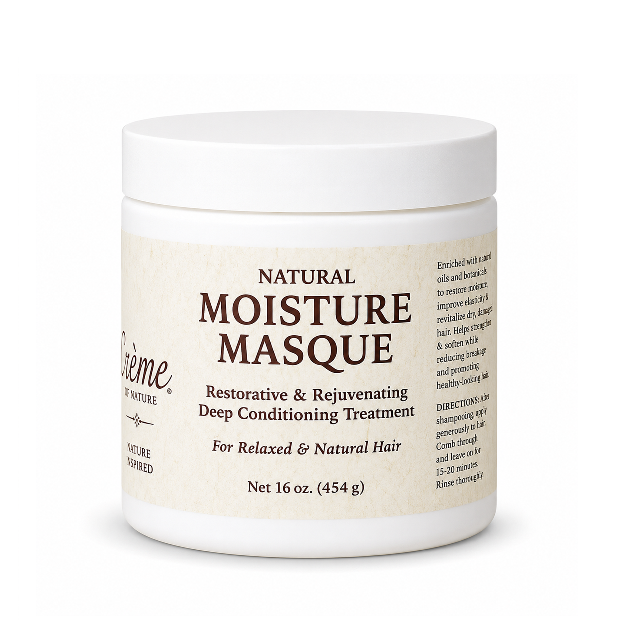 RESILIENCE Moisture Masque Argan Oil Deep Hydrating Treatment (Vegan & Cruelty Free) 16oz.