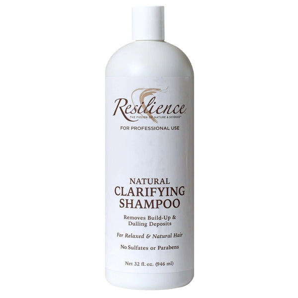 Resilience Clarifying Shampoo with Agave & Babassu Butters Clarifying Shampoo with Argan Oil Strips Buildup & Residue Not Moisture, Vegan and Cruelty Free 32oz.