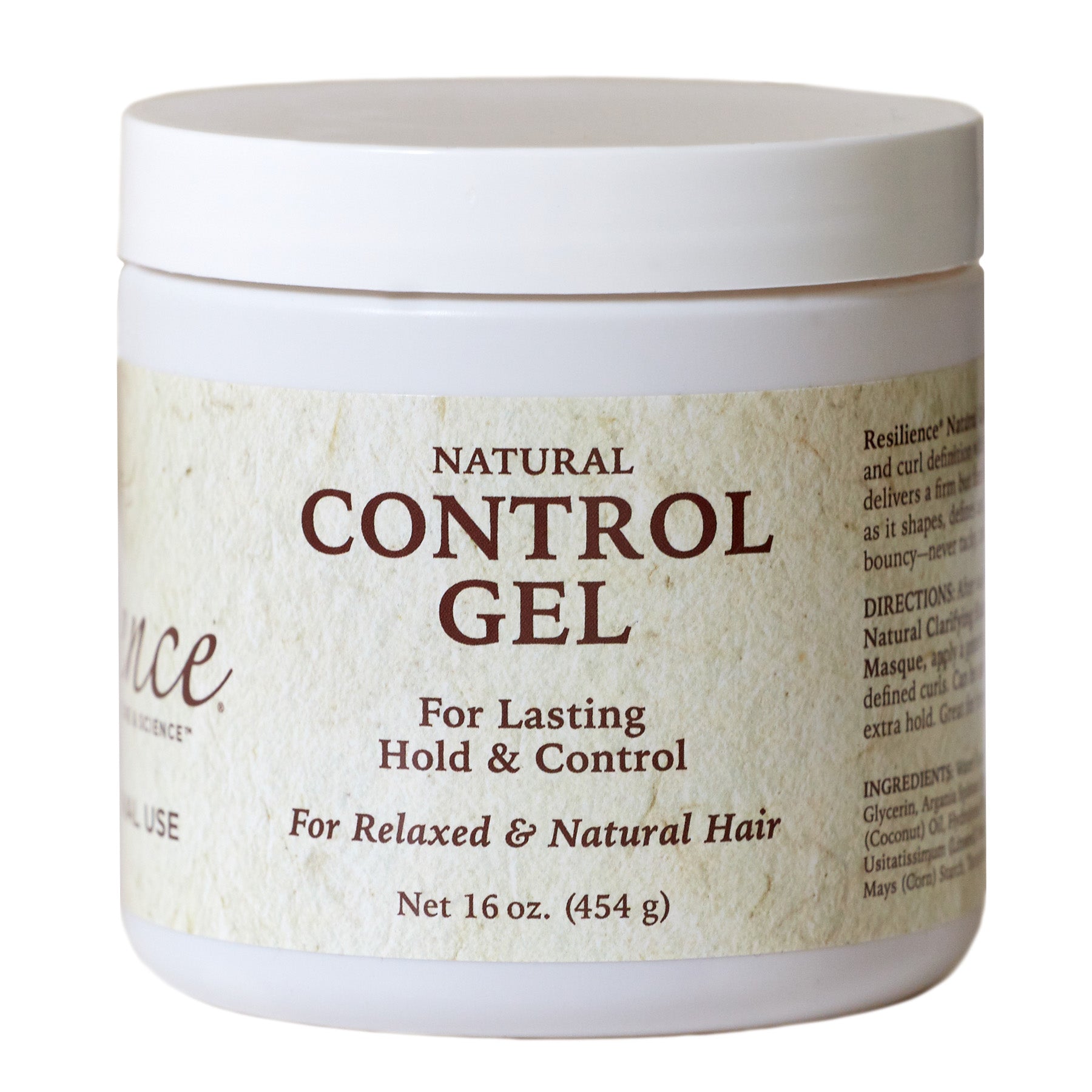 RESILIENCE Control Gel | Alcohol-Free Firm Hold for Curls & Styles — 16oz