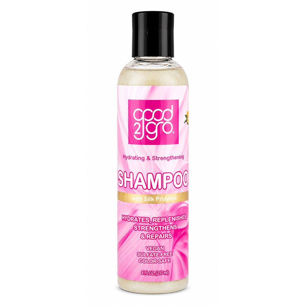 GOOD2GRO Shampoo | Hydrate, Cleanse & Restore with Silk Proteins, Mango & Shea for Healthy Hair — 8oz