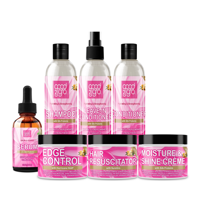 🔥HOT DEAL- GOOD2GRO Hydrating & Strengthening Shampoo & Conditioner Set - 8 Fl Oz Each | Infused with Silk Protein, Mango, Shea Butter, Peppermint & Rosemary | Vegan & Cruelty-Free