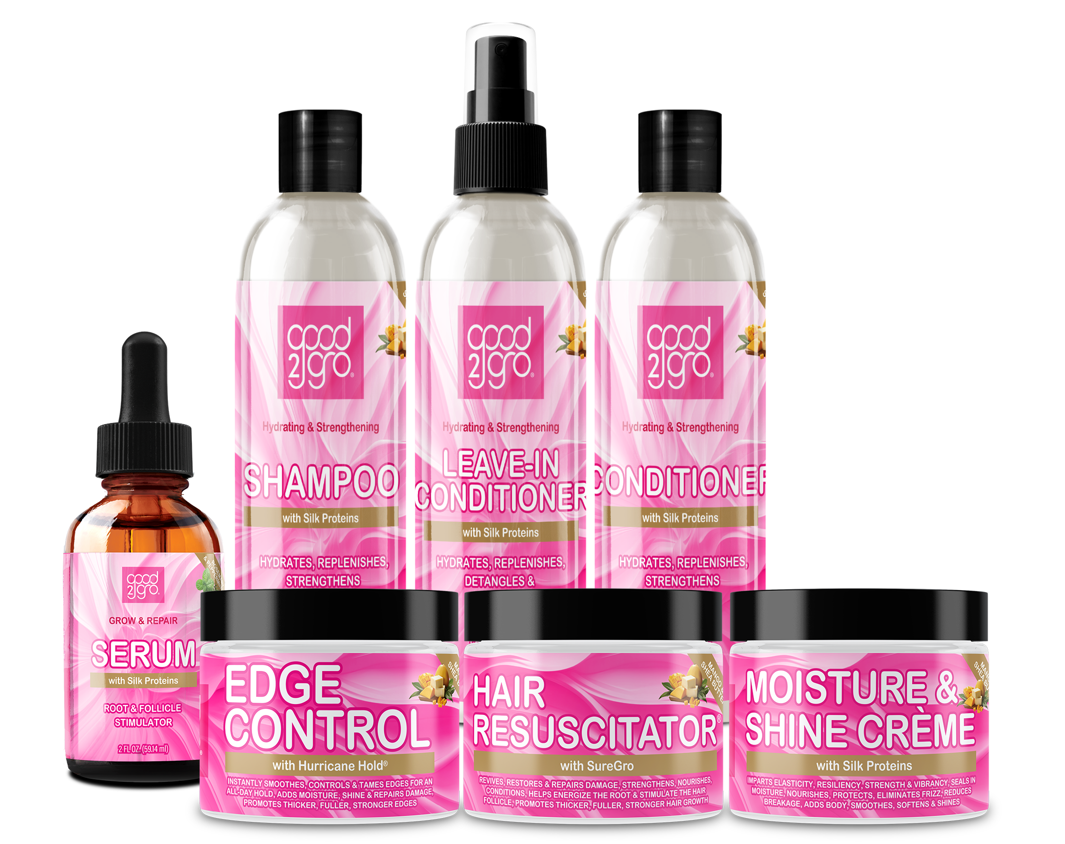 GOOD2GRO Conditioner Hydrating & Strengthening w/ Mango & Shea (Vegan)