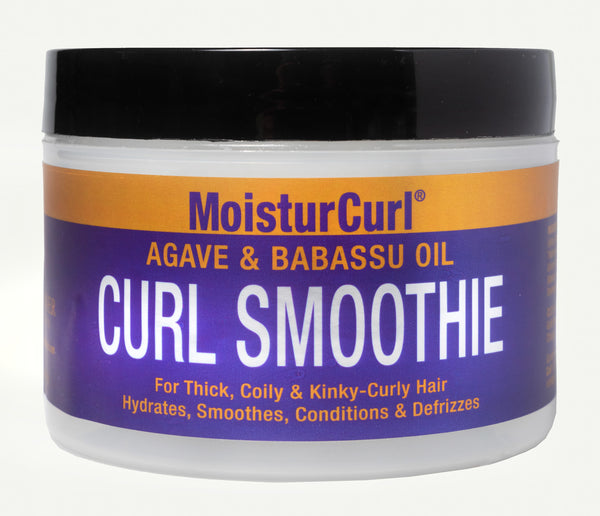 MoisturCurl Curl Smoothie, Defines, Smoothes, De-Frizzes, Adds Moisture, Hydration & Shine, Vegan and Cruelty Free, Great For Dry, Curly & Coily Hair Types with Agave & Babassu Butters 8.50oz.