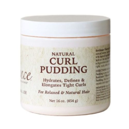 Resilience Curl Pudding, Adds Definition, Hydration & Shine, Reduces Breakage, Great For Twisting, Braids & Wash-and-Go, Vegan and Cruelty Free 16oz.