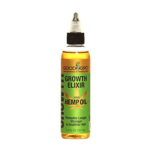 GOOD2GRO Hemp Oil Growth Elixir, Promotes Growth For Fuller, Thicker & Longer Hair, Prevents Hair Loss, Breakage, Strengthens & Repairs, Protects & Shines, Vegan and Cruelty Free 4.3oz.