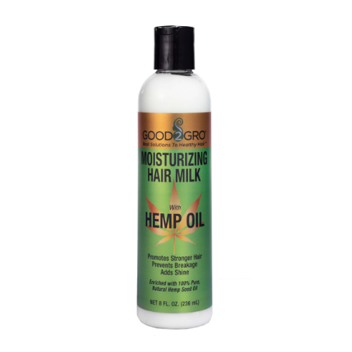 Good2Gro Hemp Oil Moisturizing Hair Milk, Adds Shine, Conditions, Restores, Repairs, De-Frizzes, Reduces Breakage & Hair Loss All In 1, Vegan and Cruelty Free 8oz.