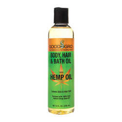 Good2Gro Anti-Aging Hair, Body & Bath Oil with Hemp Seed Oil 8oz.