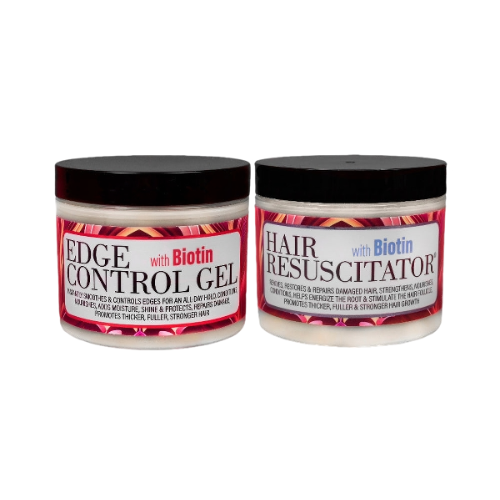 GOOD2GRO Biotin Duo Hair Resuscitator + Edge Control Gel (Vegan)