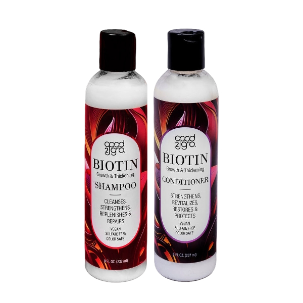 GOOD2GRO Biotin Set Growth & Thickening Shampoo + Conditioner (Vegan)