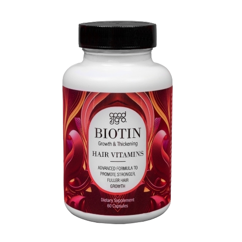 GOOD2GRO Biotin Supplement High Potency Hair & Nail Growth (Vegan) Made in USA