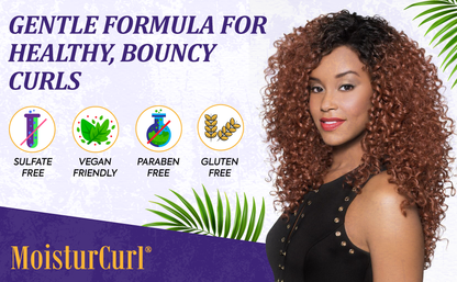 🔥HOT DEAL - MoisturCurl Curl Fusion – All-In-One Curl Creme with Coconut Oil & Shea Butter – Hydrates, Defines, Shapes, Holds and Shines – For All Curl Types – 8oz