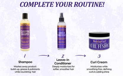 🔥HOT DEAL - MoisturCurl Curl Fusion – All-In-One Curl Creme with Coconut Oil & Shea Butter – Hydrates, Defines, Shapes, Holds and Shines – For All Curl Types – 8oz